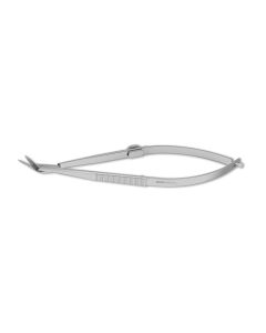 Troutman-Castroviejo Corneal Section Scissors, miniature pattern, 6.0 mm equal length blades, w/ lock, 4-1/2" (11.5 cm)