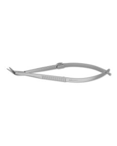 Troutman-Castroviejo Corneoscleral Scissors, micro pattern, 6.0 mm equal length blades, w/ lock, 4-1/8" (10.5 cm)