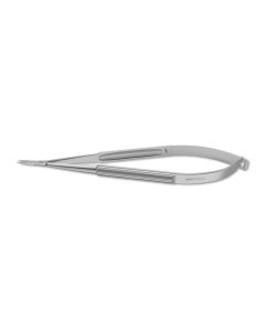 Troutman Needle Holder, very delicate 9.0 mm jaws, round handles, 4-3/4" (12.0 cm)