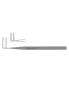 Harms Trabeculotomy Probes, 10.0 mm long points w/ 3.0 mm spread, 1-7/8" (4.8 cm)