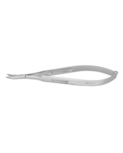 Micro Needle Holder, w/ out lock, delicate, round fenestrated handles, curved jaws, 4-1/8" (10.5 cm)