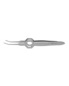 Foerster Eye Forceps, octagonal grip, 0.5 mm width, 3-3/4" (9.5 cm)