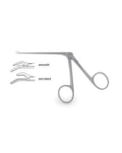 Hough Partial Stapedectomy Forceps, 3.0 mm blade, 5.0 mm jaws, shaft 3" (75.0 mm)