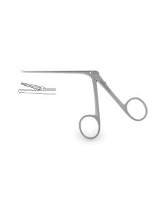House Alligator Forceps, 6.0 mm side-opening jaws facing right, shaft 3" (75.0 mm)