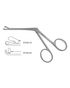 Hartman-Herzfeld Ear Forceps, 6.0 mm jaws on 2-3/4" (71.0 mm) shaft, 5-1/4" (13.5 cm)