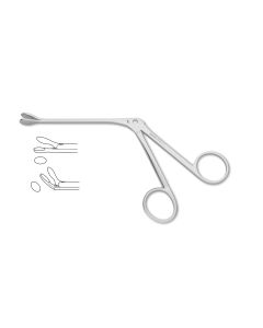 Weil Nasal Forceps, 5.0 mm x 8.0 mm cup jaws, 4" (10.1 cm) shaft, 7-1/2" (19.0 cm) overall