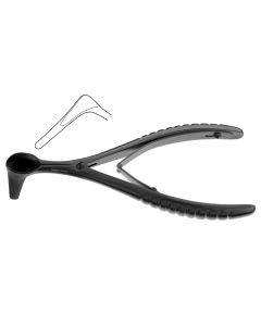 Killian Septum Speculum, ebonized (black coated), w/ set screw, 6" (15.2 cm)