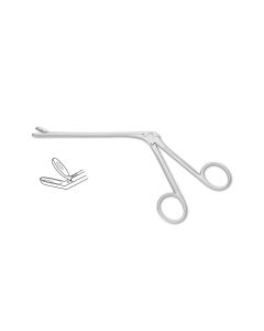 Weil-Blakesley Delicate Pediatric Nasal Forceps, size #00, fenestrated, 2.5 mm x 4.5 mm cups, shaft 11.5 cm, 6-1/4" (16.0 cm)