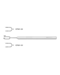 Cottle Nasal Retractor/Hook, one blunt, ball-end prong, one sharp prong, 10.0 mm wide, 5-1/2" (14.0 cm)