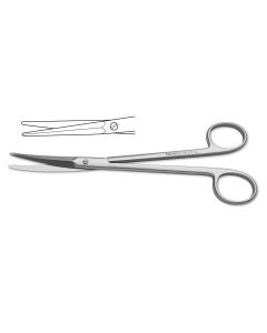 Kaye Face Lift Scissors, serrated, curved