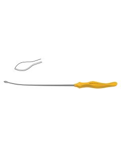 Endoplastic Facial Dissector W/ Ergonomic Handle, small cobra-shaped head for nerve dissection