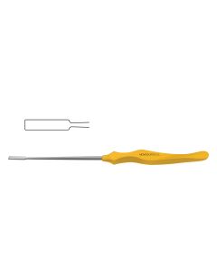 Endoplastic Facial Dissector W/ Ergonomic Handle, for early dissection, slightly-curved langenbeck chisel tip, straight shaft, 8-3/4" (22.2 cm)