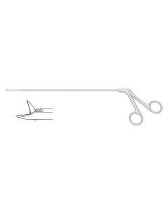 Kleinsasser Micro Laryngeal Scissors, 4.0 mm serrated blades, 10-3/4" (27.5 cm) shaft
