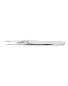 Micro Forceps, 9.0 mm wide flat handle, straight, 0.3 mm tip size, 4-3/4" (120.0 mm)