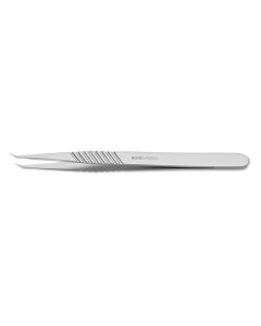 Micro Forceps, 9.0 mm wide flat handle, 45 degree angle, 0.3 mm tip size, 5-3/8" (135.0 mm)