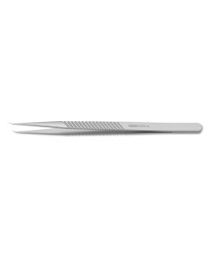Banis-Type (Hockey-Stick-Style) Micro Forceps, 9.0 mm wide flat handle, 40 degree angle, 0.3 mm tip size, standard handle