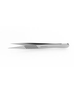 Pierse-Type Micro Forceps, 9.0 mm wide flat handle, straight, 0.3 mm tip size, 5-3/8" (135.0 mm)
