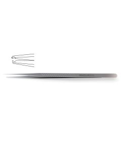 Pierse-Type Micro Forceps, 9.0 mm wide flat handle, straight, 7-1/8" (180.0 mm)