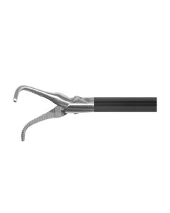 Strong Curved Dissection Forceps - 3 Piece Modular Reusable Insert, insert only, 5-8 mm sheath diameter, serrated, double action