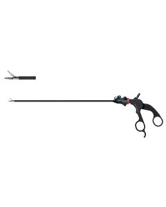 Wave Grasper Flat - 3 Piece Modular Reusable Full System, complete system, 5.0 mm sheath diameter, pointed version, flat, single action