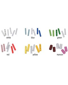 Round Caps, gas or steam permeable, can be used in flash or conventional autoclave processes, latex-free, 100 per package