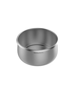 Sponge Bowl, stainless steel, wide-mouth, flat bottom & straight sides